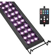 hygger LED Aquarium Light, 22W Full Spectrum Fish Tank Light with Multi-Color Timer DIY Mode 24/7...
