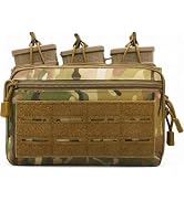 Tactical Triple Magazine Pouch,Molle Utility Tool Pouch with M4/M16 Enthusiast Large Capacity Uti...