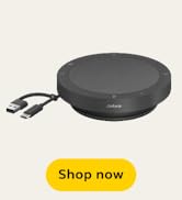 Jabra Speak2 40 Portable Speakerphone - 4 Noise-Cancelling Mics, Full-Range 50mm Portable Speaker...
