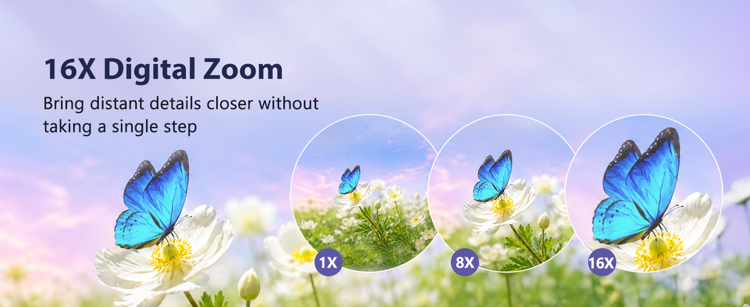digital camera with 16X digital zoom for teens and travel shooting.