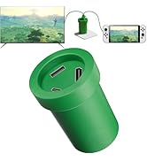 POWKONG Switch Charger Dock Portable Compatible with Nintendo/OLED/Lite, 65W GaN Charging Dock&Hu...