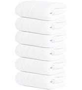 Tens Towels Pack of 6 Hand Towels, 100% Cotton, Lighter Weight, Quick to Dry, 16 x 28 Inches, Sup...