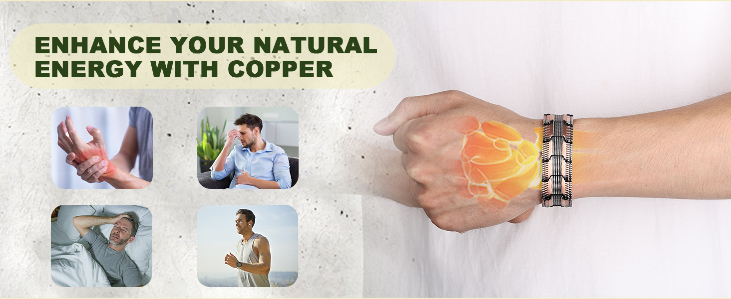 mens copper bracelet for pain relief
