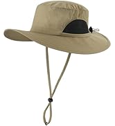 Connectyle Kids Sun Hat Wide Brim Fishing Safari Hat UPF 50 Protection Bucket Hats for Boys Girls...
