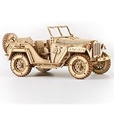 ROKR 3D Wooden Puzzle for Adults Mechanical Car Model-DIY Building Vehicle Kits-Brain Teaser Toys...