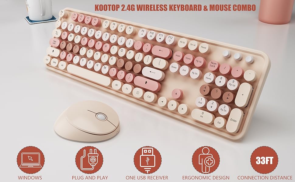 Wireless keyboard and mouse 