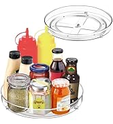 2 Pack Clear Acrylic Lazy Susan, 9.25
