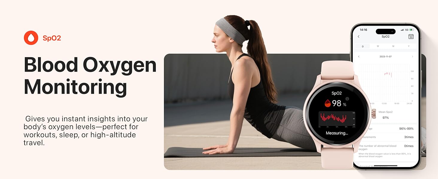 Blood oxygen monitoring