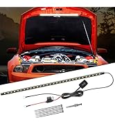 Nilight Under Hood Light Strip 30LED Waterproof Underhood Work Light with On/Off Switch Blade Fus...