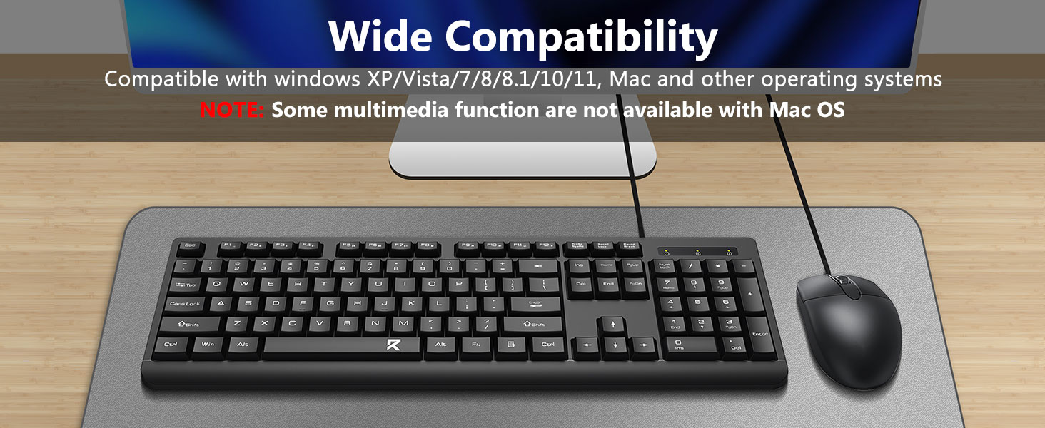 Wired Keyboard Mouse Combo