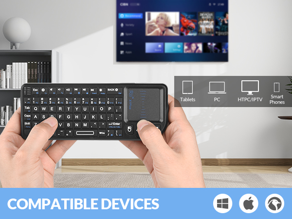 wireless keyboard with touchpad