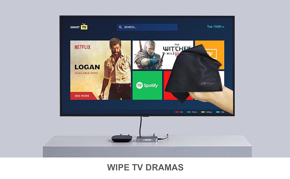 big size microfiber cloth for cleaning TV screen