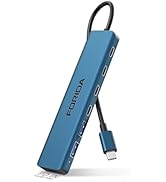 FORIDA 7-Port USB C Hub 10Gbps, 4-Port USB 3.2 Multiport Data Adapter for Laptop, Type-C Pass-Thr...