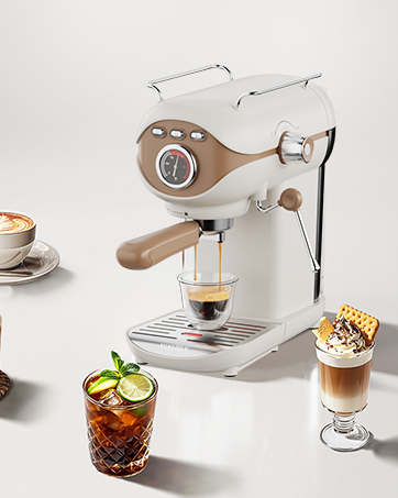 white espresso machine