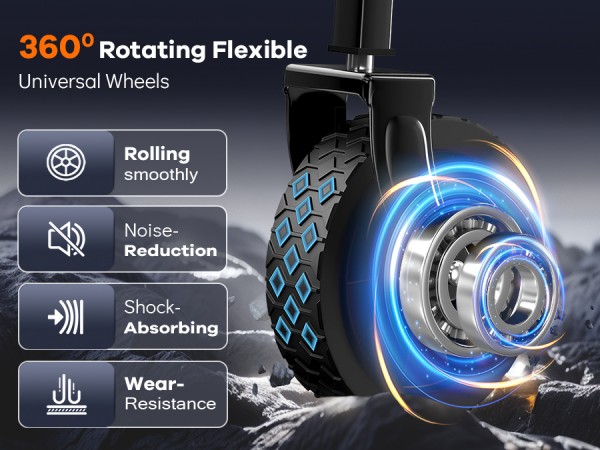 360° Rotation Silent Universal All-Terrain Wheels
