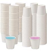 [600 Pack] 3oz Paper Cups White Espresso Cups, Disposable Bathroom Cups Mousewash Cups, Small Pap...