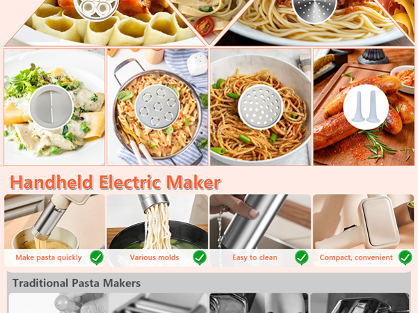 Handheld Electric Pasta Maker Machine