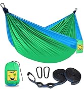SZHLUX Kids Hammock - Kids Camping Gear, Camping Accessories with 2 Tree Straps and Carabiners fo...