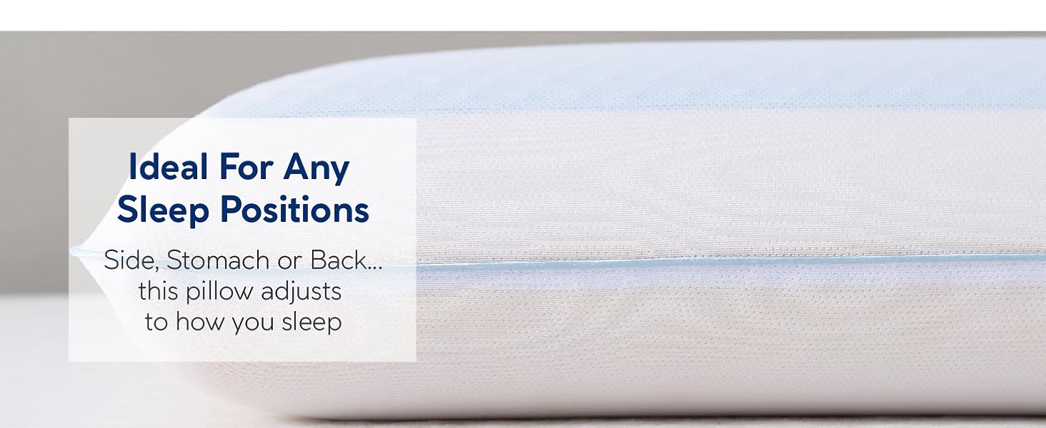 Classic Brands Reversible Cool Gel and Memory Foam Double-Sided Pillow