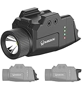 DARKFANG Compact Pistol Light 1000 Lumen Tactical Flashlight with High and Low Replaceable Switch...