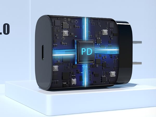 Super Fast Charger Type C, 25W USB C Wall Charger Fast Charging