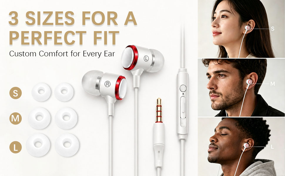 3 SIZES FORAPERFECT FIT