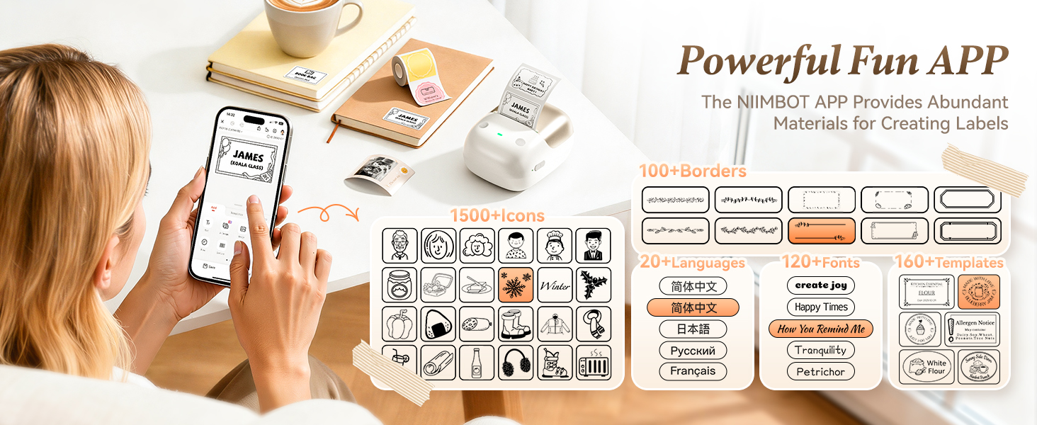 NIIMBOT B2 Pro Label Maker with Powerful APP