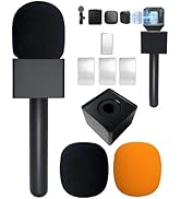 Mic Handle for DJI/DJI Mini/2/3, Microphone Holder for Rode GO/Hollyland Lark Wireless Lavalier M...