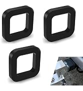 Foelony 3 PCS Hitch Receiver Silencer Pad, 2 Inch Rubber Trailer Hitch Receiver Buffer Pad for Ad...