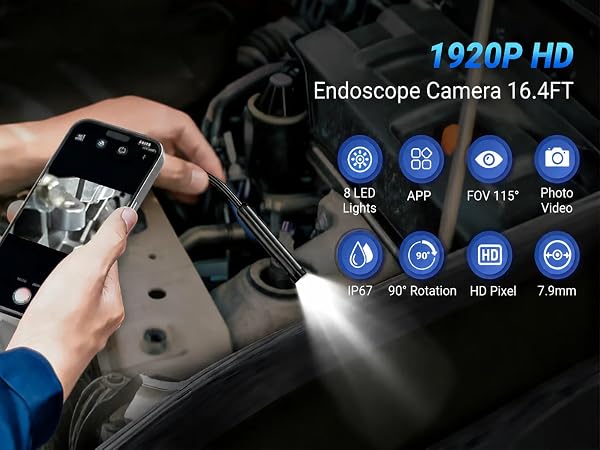 Basic parameters of Endoscope Camera with Light