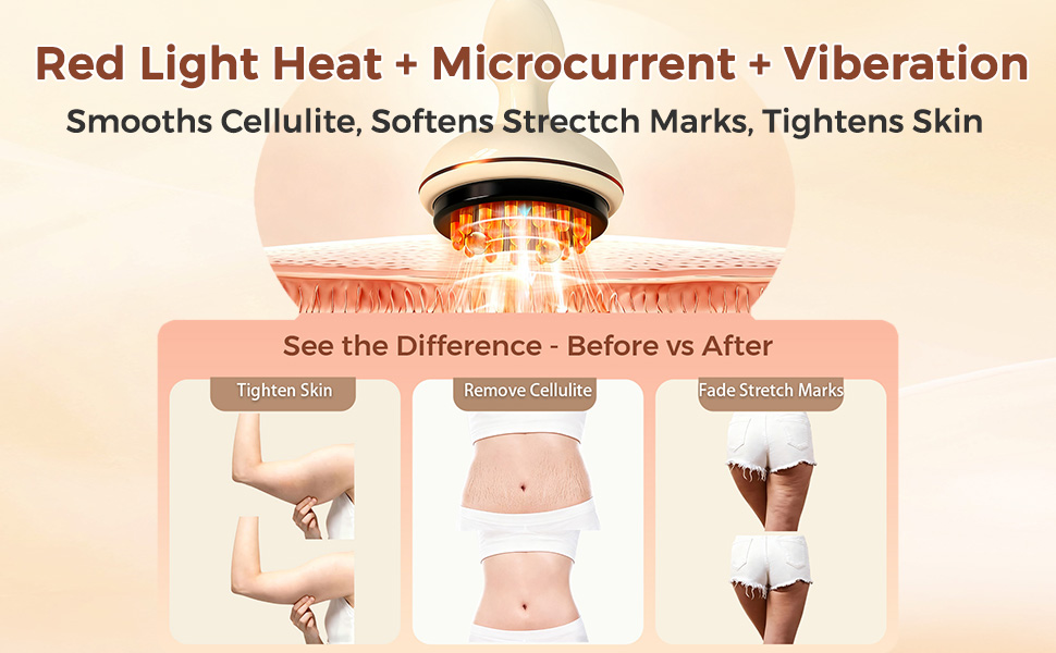 Handheld Massager with Heat, Portable and Easy-to-Use for Legs, Arms, and Belly