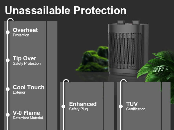 Safety Protection overheat protection tip-over protection