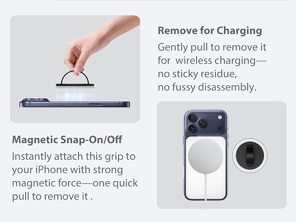 Magnetic Snap-On/Off + Charging-Ready + Pocket-Friendly