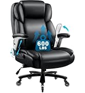 LEMBERI 600lbs Big and Tall Office Chair, Heavy Duty Office Chair for Heavy People, High Back Exe...