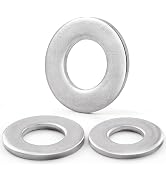 VGBUY 500PCS 1/8 Flat Washers for Screws and Bolts, 3/8 OD, Thickened 304 Stainless Steel 1/8 Was...