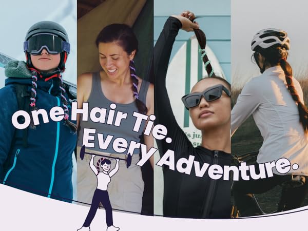 One Hair Tie. Every Adventure