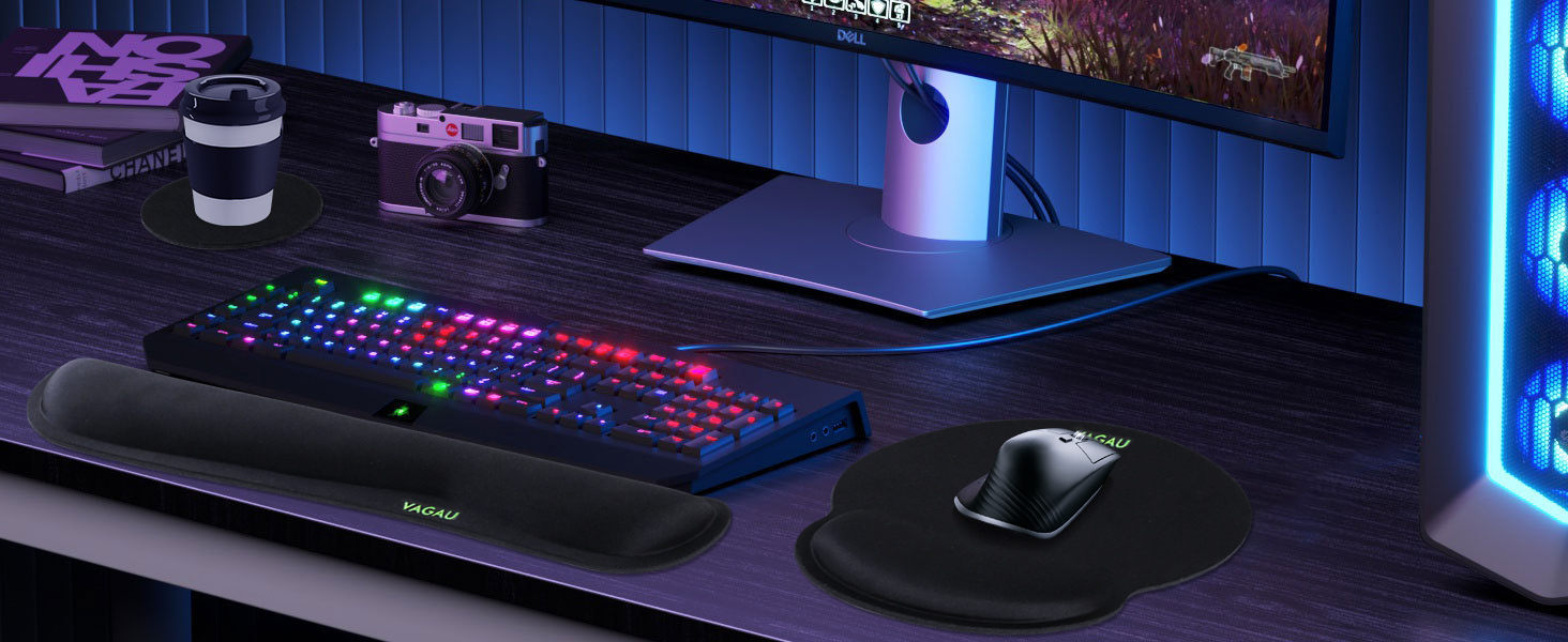 Keyboard Wrist Rest and Mouse Pad Wrist rest set