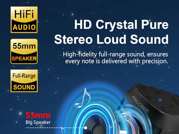 Powerful Sound bluetooth speaker, hight sound quality with crystal pure HD sound