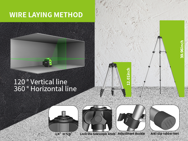 Laser level with tripod