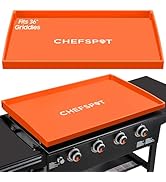 CHEFSPOT Silicone Griddle Mat Cover for 36 Inch Blackstone Griddle Accessory - Heavy Duty Food Gr...