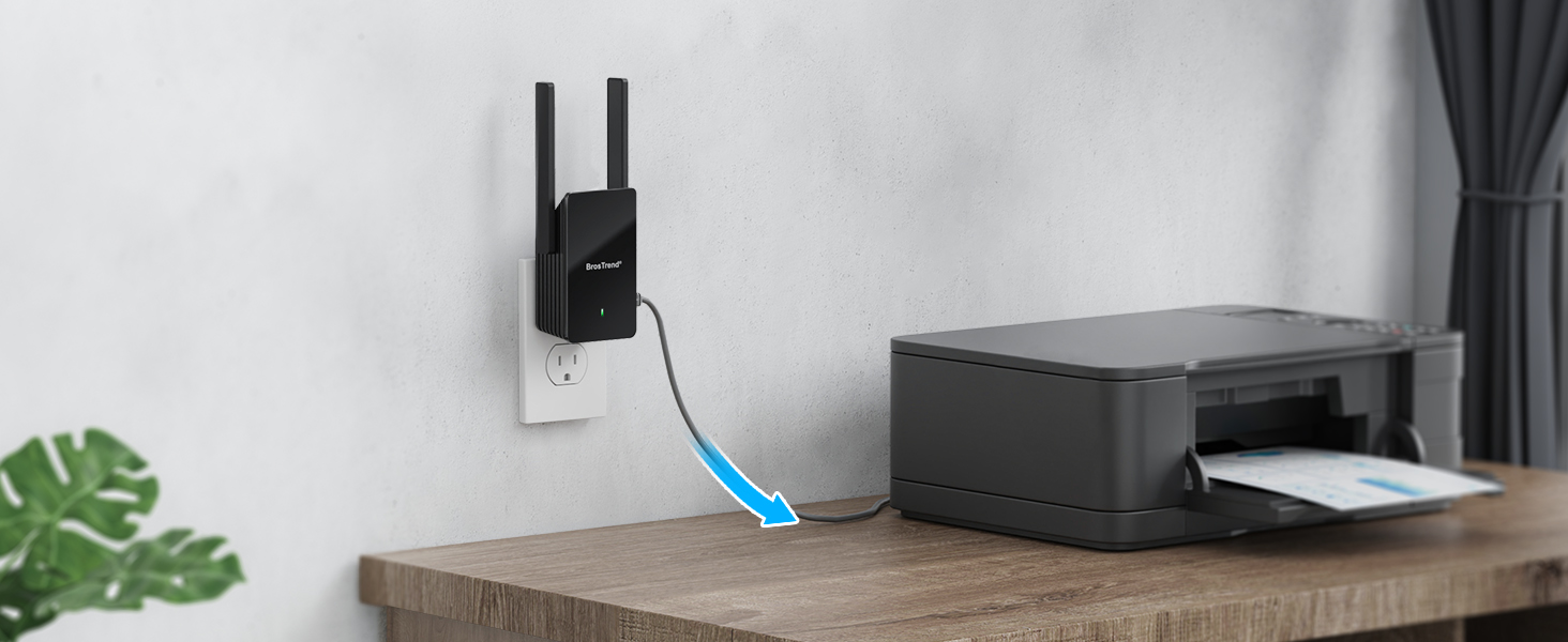 AX1500 WiFi to Ethernet Adapter Connects Your Wired Device to the Faster WiFi 6 Network