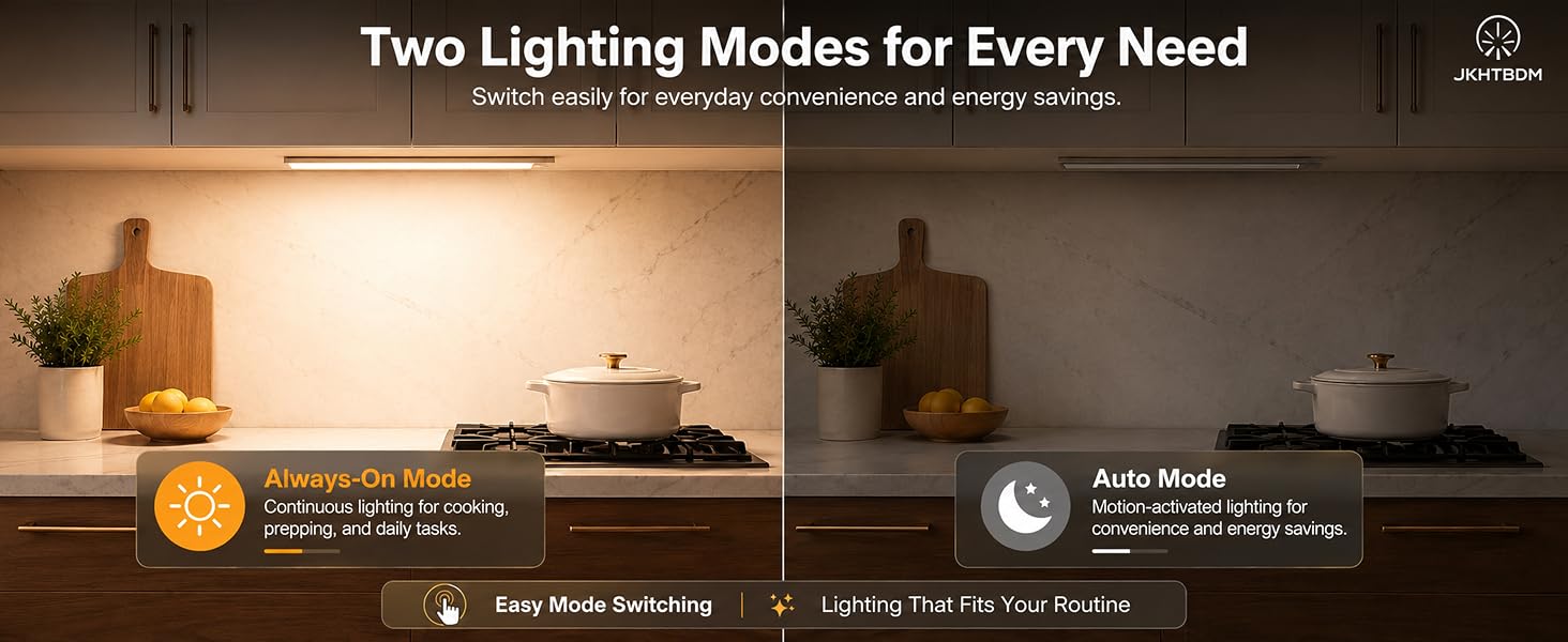 Two Lighting Modes for Every Need