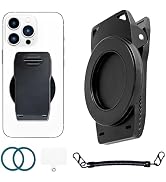 Fofvccv Strong Magnetic Phone Belt Clip with Safety Strap for MagSafe - EYJ | Hands-Free Phone Ho...