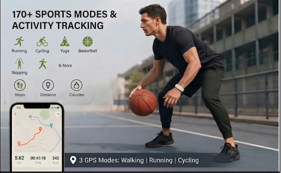 170+ Sports Modes Smart Band