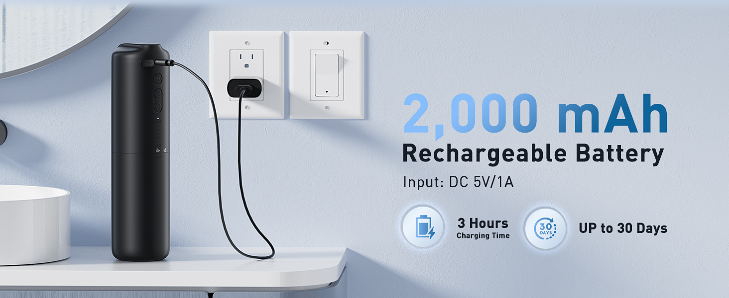 2,000 mAh Rechargeable Battery