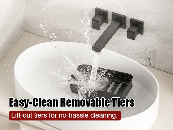 Easy-Clean Removable Tiers