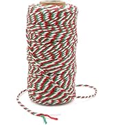 G2PLUS Christmas Twine String - 2MM 328 Ft Baker's Twine, Red Green White Cotton String for Gift ...