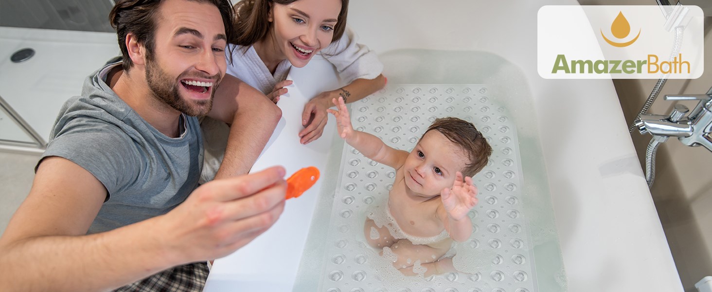 big clear bathtub mat