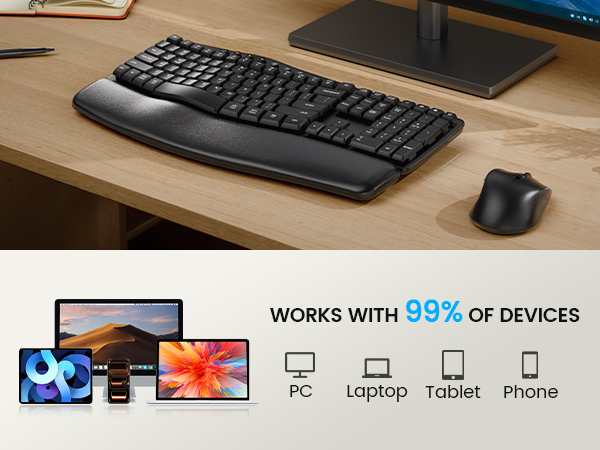 ergonomic keyboard &amp;amp; mouse