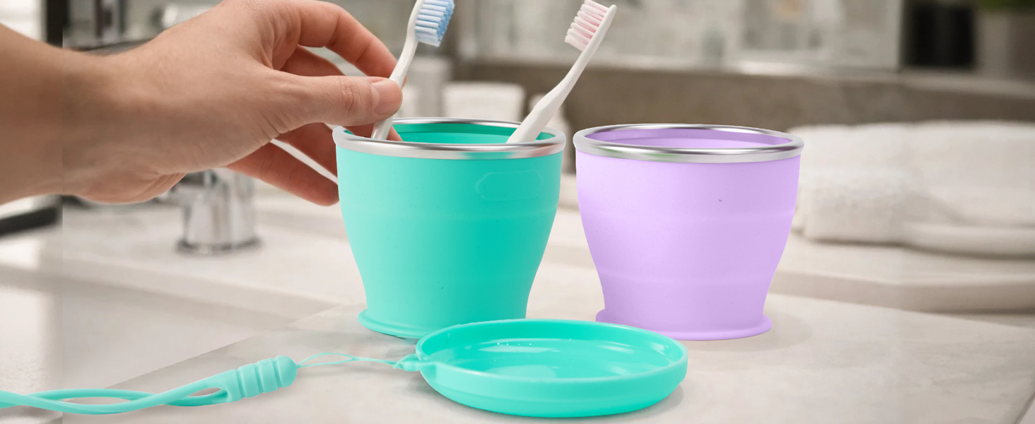 Rinse your mouth with your own clean travel cup at the hotel.